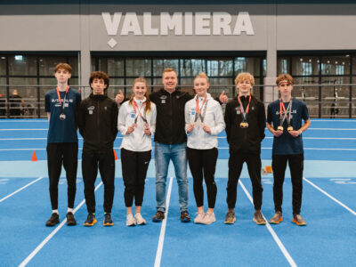 Panākumiem bagāts Latvijas čempionāts U18 un U20 grupā vieglatlētikā telpās