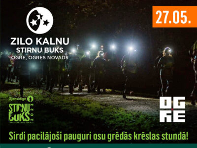 Taku skrējiens Ogres Stirnu buks – 27.maijā Ogres Zilajos kalnos