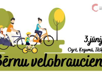 Bērnu velobrauciens Ģimeņu dienas ietvaros