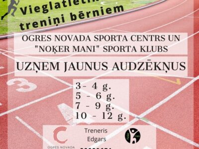 “Noķer mani” sporta klubs uzņem jaunus audzēkņus