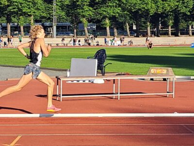 Emīls Matiass Reinfelds izpilda normatīvu Eiropas Jaunatnes Olimpiskajam festivālam