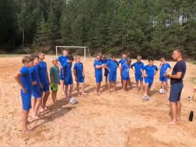 Nometņu nedēļa Ogres novada sporta centra futbolistiem