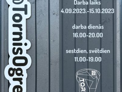 Darba laika izmaiņas – TORNIS OGRE rudens sezonā