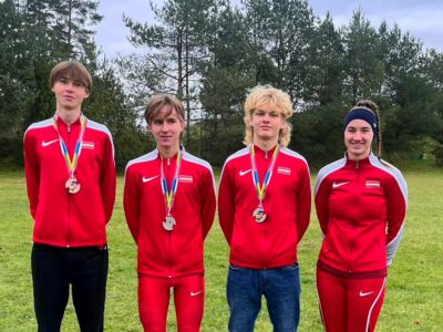 Ogrēniešiem lieliski rezultāti Baltijas komandu čempionātā krosā