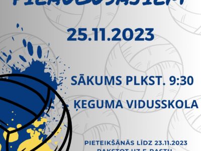MIX Volejbola turnīrs pieaugušajiem – 25.novembrī
