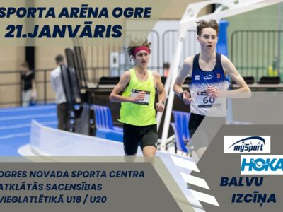 ONSC atklātās sacensības vieglatlētikā U18 un U20 grupās un MySport un HOKA balvu izcīņa