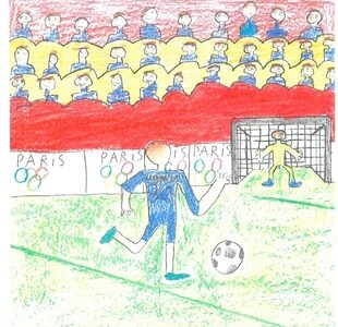 Olimpiskā mēneša zīmējuma konkursa dalībnieki no Ogres novada