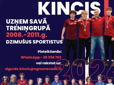 ONSC vieglatlētikas treneris Zigurds Kincis uzņem jaunos sportistus